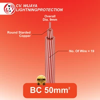 Bare Copper Cable (BC) Copper Cable Without Skin for Grounding Systems Size 25mm