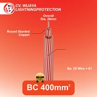 Bare Copper Cable (BC) Copper Cable Without Skin for Grounding Systems Size 400mm