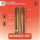 Batang Grounding Bonded 5/8 x 1.5 Meter Copper Bonded Rod batang pembumian berlapis tembaga  grounding rod bonded  rod bonded tembaga  batang grounding bonded 1