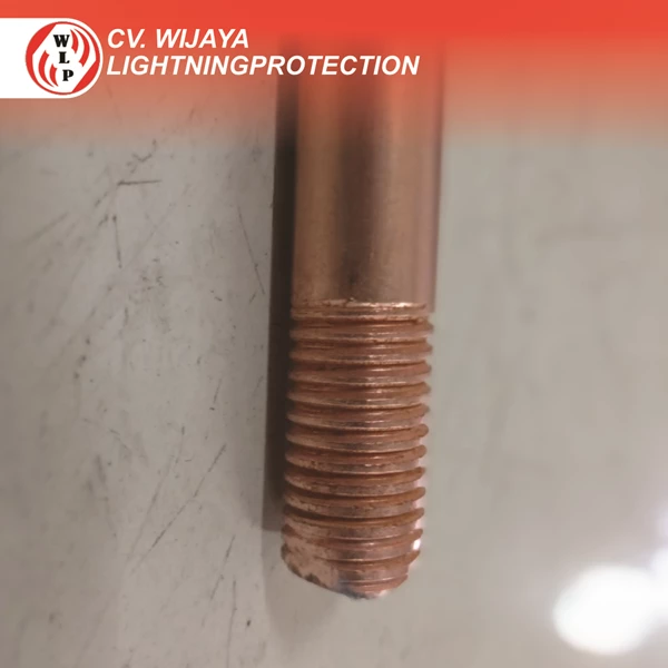 Batang Grounding Bonded 5/8 x 1.5 Meter Copper Bonded Rod batang pembumian berlapis tembaga  grounding rod bonded  rod bonded tembaga  batang grounding bonded