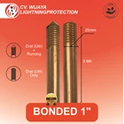 Batang Grounding Bonded 1 Inch x 3 Meter Copper Bonded Rod batang pembumian berlapis tembaga  grounding rod bonded  rod bonded tembaga  batang grounding bonded 1