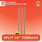 Air Terminal Splitzen Full Copper Diameter 1/2&quot Panjang 600 mm Splitsen 1/2&quot Tombak Penangkal Petir 1/2&quot Penangkal Petir Konvensional 1/2&quot Full Copper 1