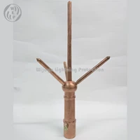 Splitzen Trident Lightning Protection 3/4 x 35cm Brass Layer Copper