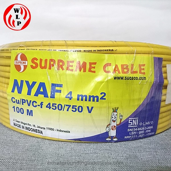 Cable NYAF Supreme 4mm Warna Kuning