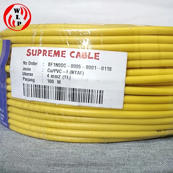 Cable NYAF Supreme 4mm Yellow Color