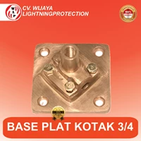 Base Plate Dudukan Splitzen 3/4 Inch untuk Penangkal Petir & Grounding Dudukan Tombak Splitzen Anti Petir  Base Plate Base Plate Penangkal Petir untuk Instalasi Lightning Protection