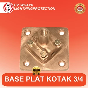 Base Plate Dudukan Splitzen 3/4 Inch untuk Penangkal Petir & Grounding Dudukan Tombak Splitzen Anti Petir  Base Plate Base Plate Penangkal Petir untuk Instalasi Lightning Protection