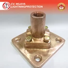 Base Plate Dudukan Splitzen 5/8 Inch untuk Penangkal Petir Dudukan Tombak Splitzen Anti Petir Base Plate Penangkal Petir untuk Instalasi Lightning Protection 3