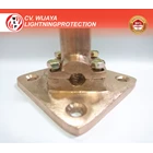 Base Plate Dudukan Splitzen 5/8 Inch untuk Penangkal Petir Dudukan Tombak Splitzen Anti Petir Base Plate Penangkal Petir untuk Instalasi Lightning Protection 2