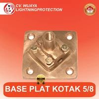 Base Plate Dudukan Splitzen 5/8 Inch untuk Penangkal Petir Dudukan Tombak Splitzen Anti Petir Base Plate Penangkal Petir untuk Instalasi Lightning Protection