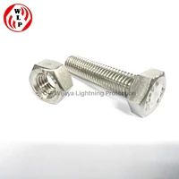 Baut dan Mur Stainless Stell dan Gelvanis ukuran M12 drat alur 5 cm  
