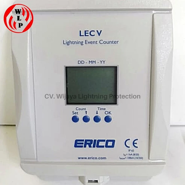 Lightning Event Strike Counter Digital ERICO LECV