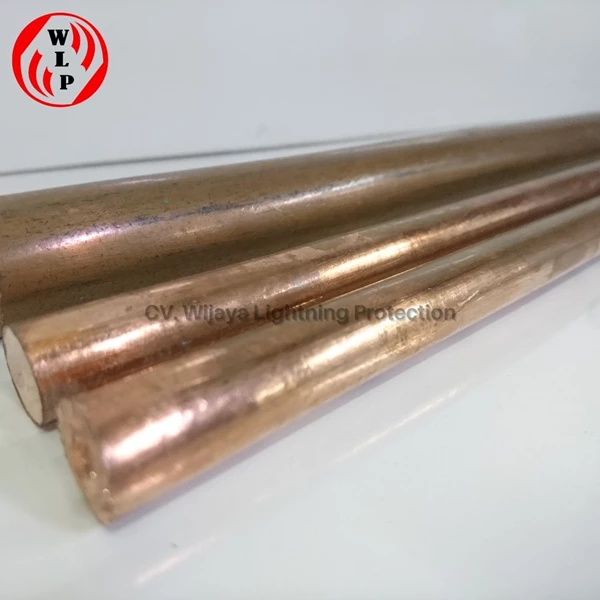 Grounding Rod Import Full Tembaga Ukuran 11.5 mm x 2 m - 1/2 Inch