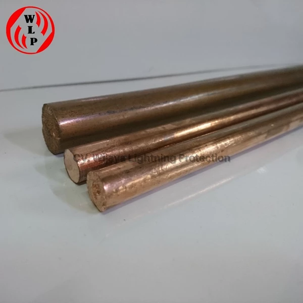 Copper Grounding Rod Import Ukuran 24 mm x 3 m - 1 Inch