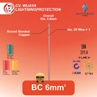Kabel BC 6mm Full Size Diameter Bare Coppper Kabel Grounding Copper Conductor Solid Copper Wire Kabel non jaket kabel tanpa kulit kabel pembumian Kabel grounding kabel listrik 1