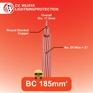 Kabel Bare Coppper (BC) Kabel Tembaga Tanpa Kulit Untuk Grounding System Ukuran 185mm