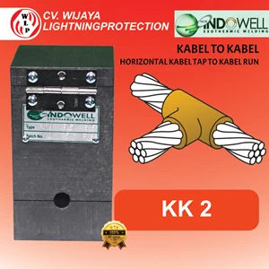 Moulding Indowell KK2 Kabel To kabel Horizontal kabel Tap To Kabel Run - INDOWELL EXOTHERMIC WELDING Grounding KIT